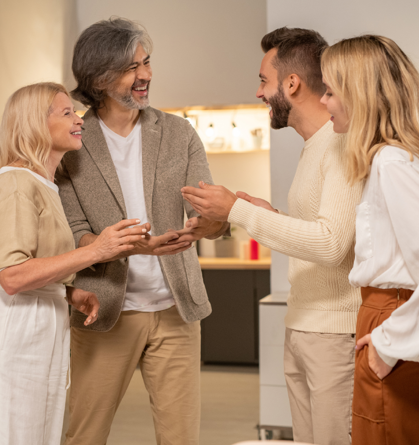 Family gathering and discussing - Real-World Wisdom